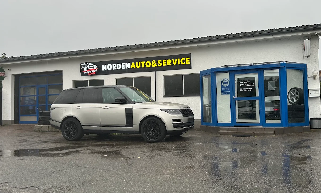 Außenansicht der Werkstatt Norden Auto & Service